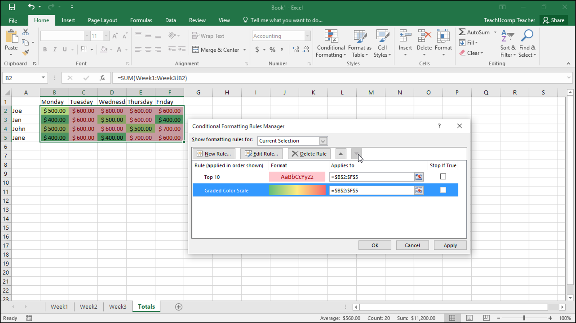 Explain conditional formatting in microsoft excel